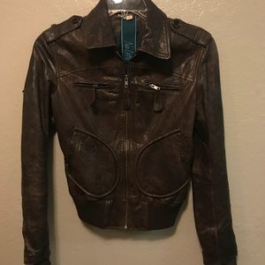 AUTHETIC BROWN LEATHER JACKET! 🖤